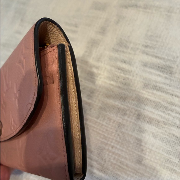 Louis Vuitton monogram empreinte rose ballerine Emilie Wallet with box - Picture 3 of 13